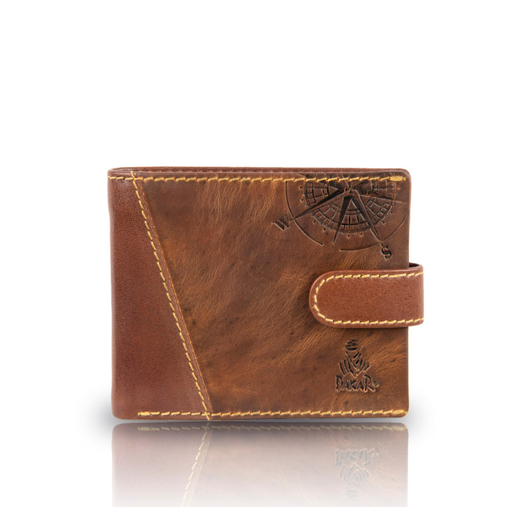 Cartera de piel Yil Brown